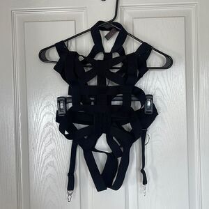 Dream girl Sexy Hollow Out Crop Top and bottoms SZ O/S